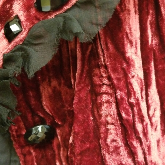 Alberto Makali Blazer Crushed Velvet W/Blk Details - Picture 8 of 8